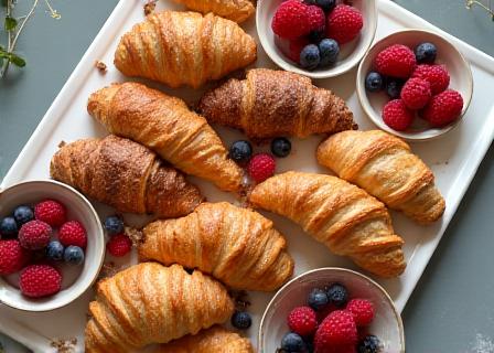 Artisan breakfast pastry platters
