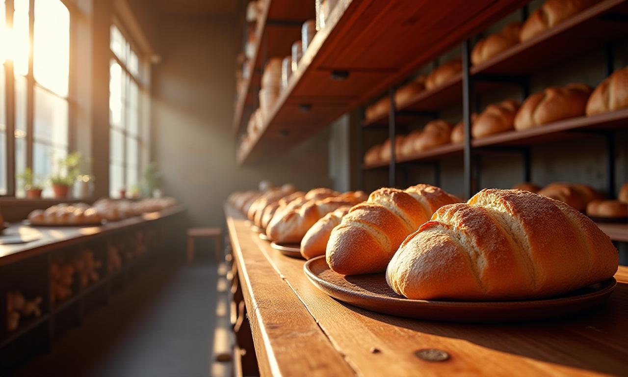 Artisan bread and patisserie in a London bakery